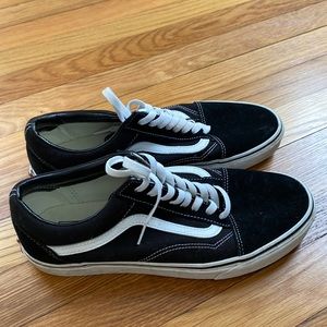 Mens black vans lace up. Like new
